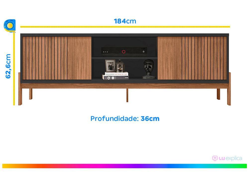 Rack para TV 72” 2 Portas Caemmun Tannen 1.8 - 5