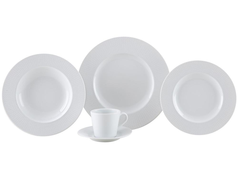 Aparelho de Jantar e Chá 20 Peças Tramontina Redondo de Porcelana Branco Mesh 96589028 - 5