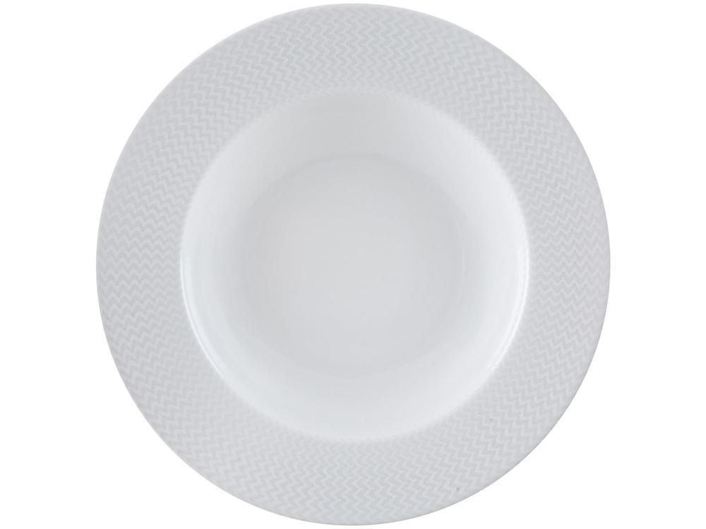 Aparelho de Jantar e Chá 20 Peças Tramontina Redondo de Porcelana Branco Mesh 96589028 - 8