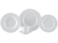 Aparelho de Jantar e Chá 20 Peças Tramontina Redondo de Porcelana Branco Mesh 96589028 - 5