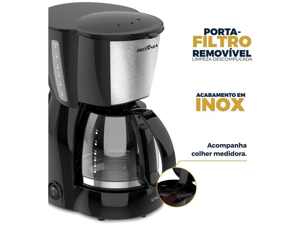 Cafeteira Elétrica Britânia BCF19 18 Cafés Preta - 5