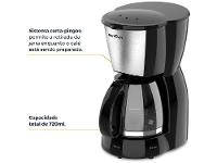 Cafeteira Elétrica Britânia BCF19 18 Cafés Preta - 6