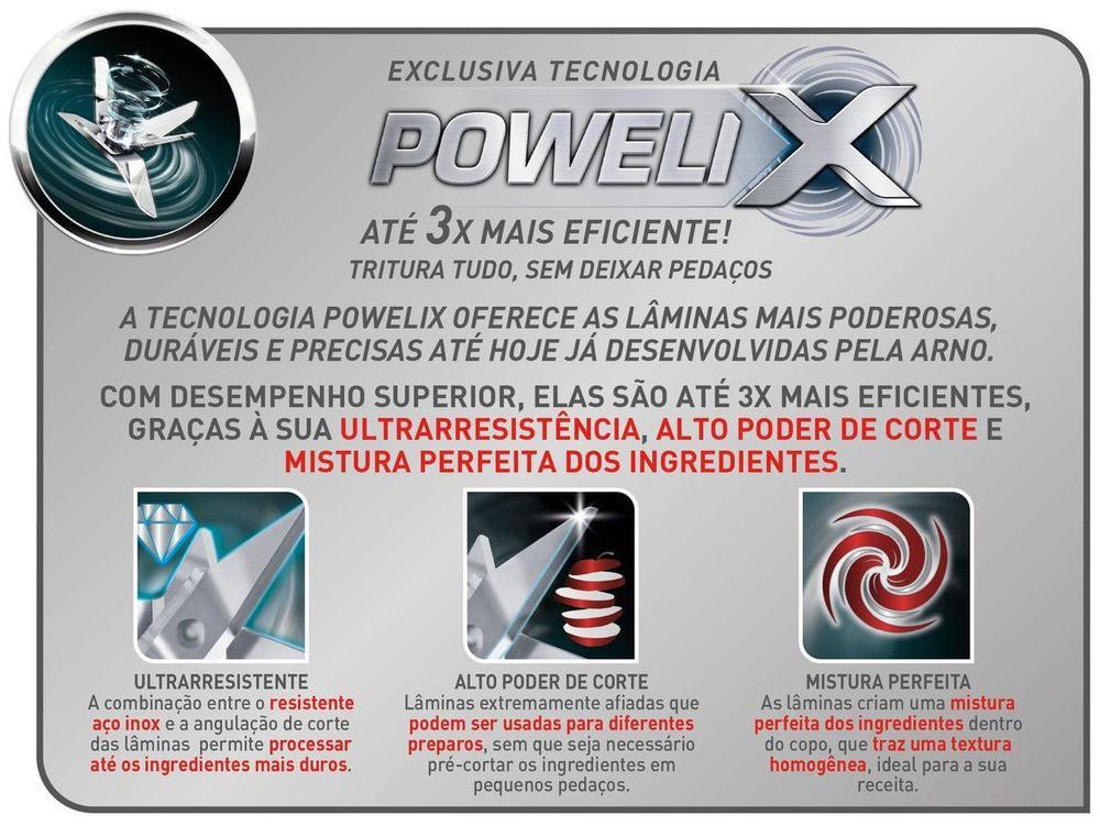 Liquidificador Arno Power Max LN64 15 Velocidades 1400W Marfim - 34