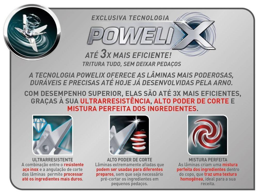 Liquidificador Arno Power Max LN64 15 Velocidades 1400W Marfim - 6