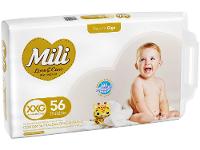 Fralda Mili Premium Love & Care Tam. XXG acima de 15kg 56 Unidades - 8