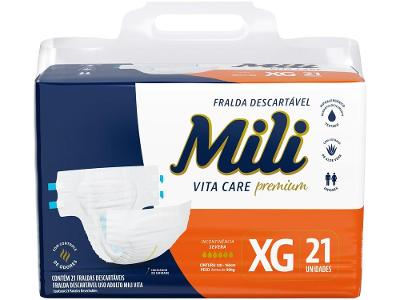 Fralda Geriátrica Mili Vita Care Premium XG 21 Unidades