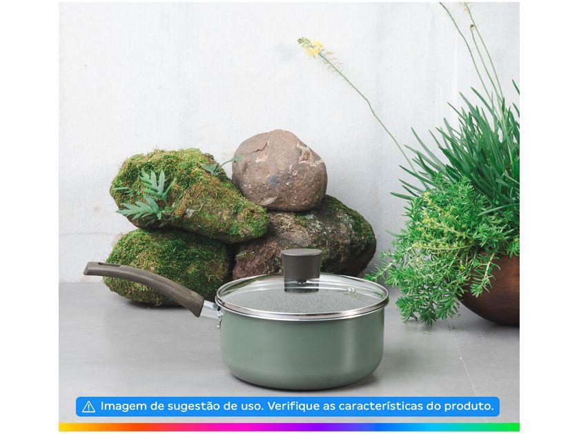 Panela Multiflon Antiaderente de Alumínio Verde 18cm 2L Ekó - 2