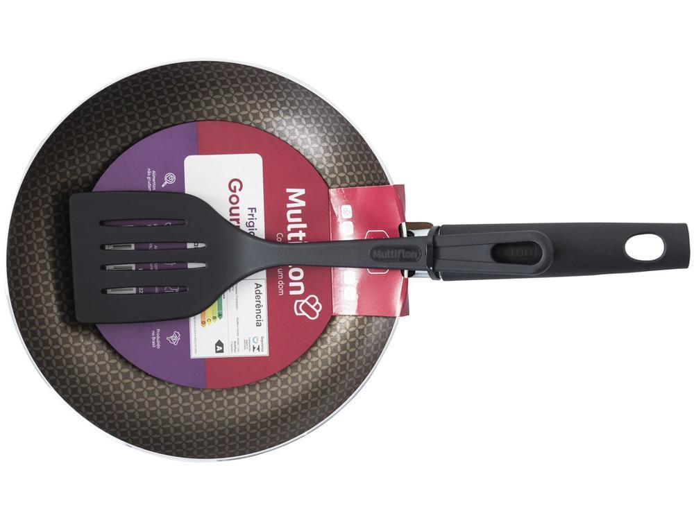 Frigideira Antiaderente Multiflon de Alumínio Gourmet Cinza 22cm - 2