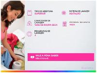 Lavadora de Roupas Brastemp 15kg Cesto Inox 4 Programas de Lavagem Cinza BWT15A9 - 2