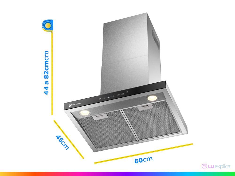 Coifa de Parede Electrolux 60cm Inox 4 Bocas Experience CE6TF - 8