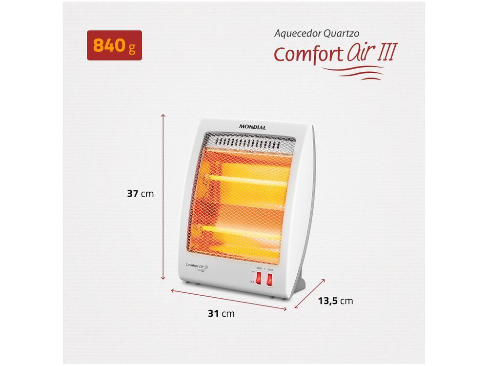 Aquecedor Quartzo Mondial Comfort Air III A-16 Portátil - 6