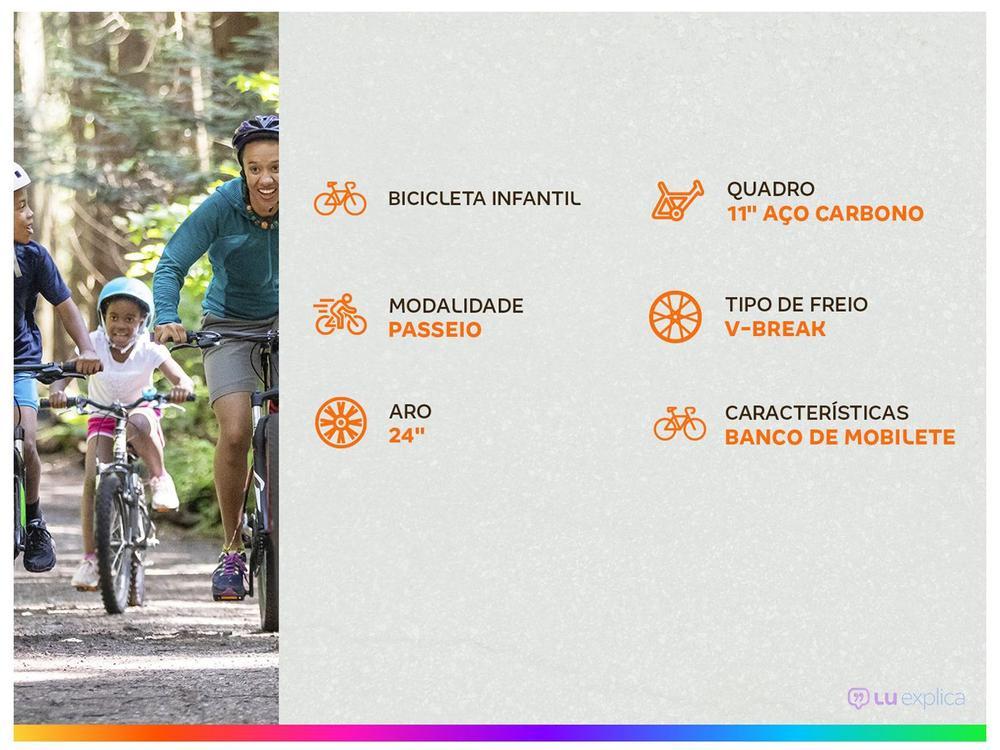 Bicicleta Aro 24" TK3 Track Flip Fire com Banco de Mobilete Aço Carbono - 13