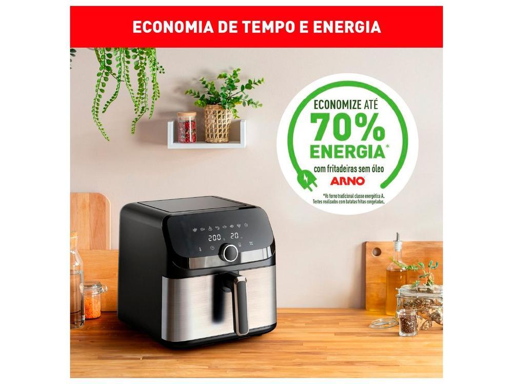 Air Fryer Arno Expert Maxxi AFD7 com Timer Inox 7,5L - 26