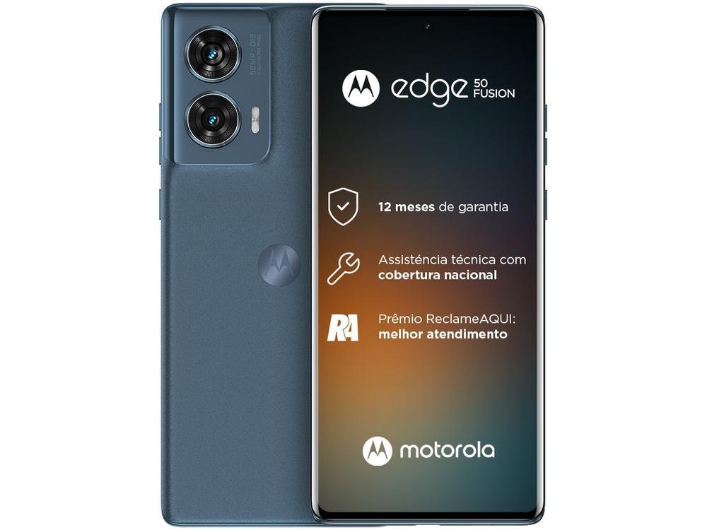 Smartphone Motorola Edge 50 Fusion 256GB Blue Teal 5G 8GB RAM 6,7" Câmera Sony Dupla Selfie 32MP Dual Chip - 15
