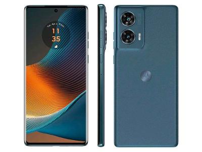 Smartphone Motorola Edge 50 Fusion 256GB Blue Teal 5G 8GB RAM 6,7" Câmera Sony Dupla Selfie 32MP Dual Chip