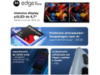 Smartphone Motorola Edge 50 Fusion 256GB Blue Teal 5G 8GB RAM 6,7" Câmera Sony Dupla Selfie 32MP Dual Chip - 25