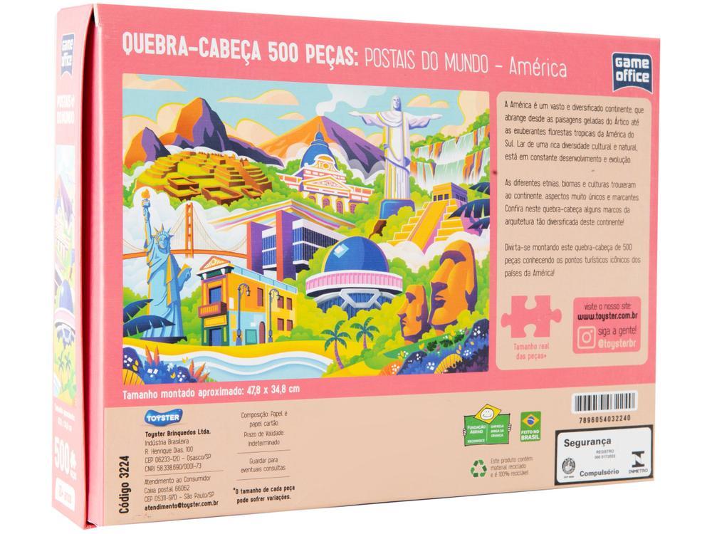 Quebra-cabeça 500 Peças Game Office América - 6