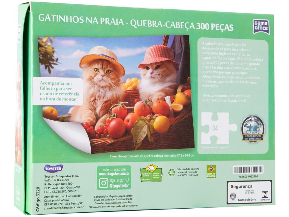 Quebra-cabeça 300 Peças Game Office Gatinhos na - 6