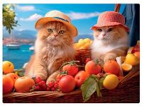 Quebra-cabeça 300 Peças Game Office Gatinhos na - 3