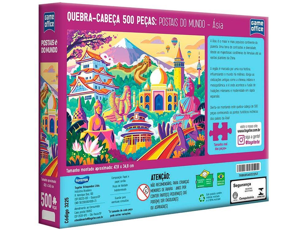 Quebra-cabeça 500 Peças Game Office Ásia - 12