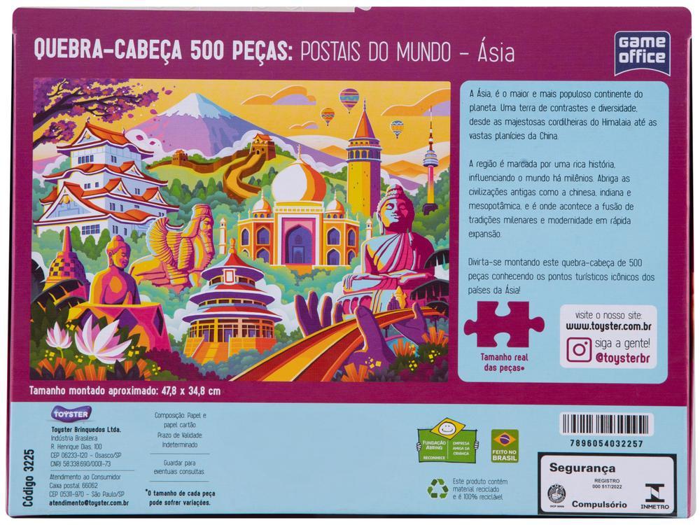 Quebra-cabeça 500 Peças Game Office Ásia - 6