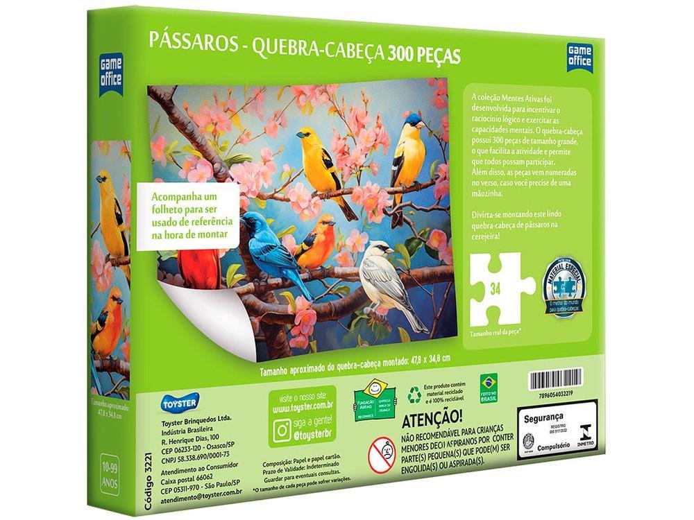 Quebra-cabeça 300 Peças Game Office Pássaros - 12