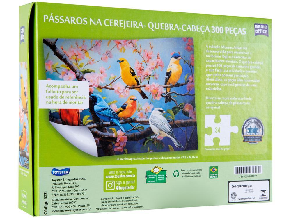 Quebra-cabeça 300 Peças Game Office Pássaros - 6