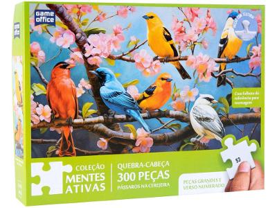 Quebra-cabeça 300 Peças Game Office Pássaros