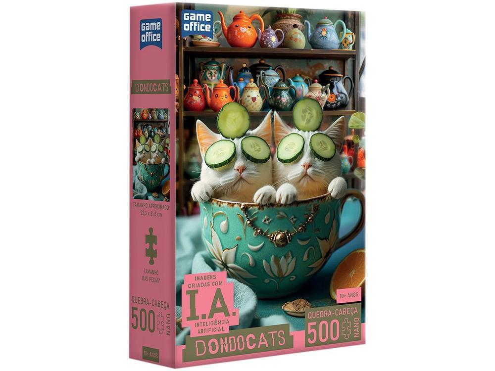 Quebra-cabeça 500 Peças Game Office IA Dondocats - 10