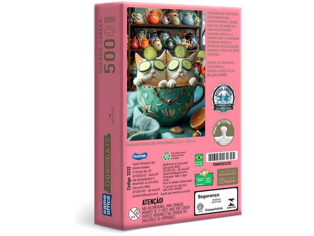 Quebra-cabeça 500 Peças Game Office IA Dondocats - 9