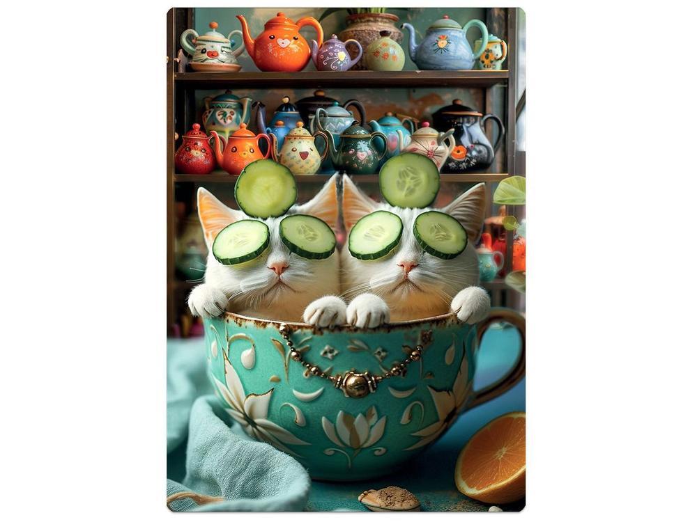 Quebra-cabeça 500 Peças Game Office IA Dondocats - 2