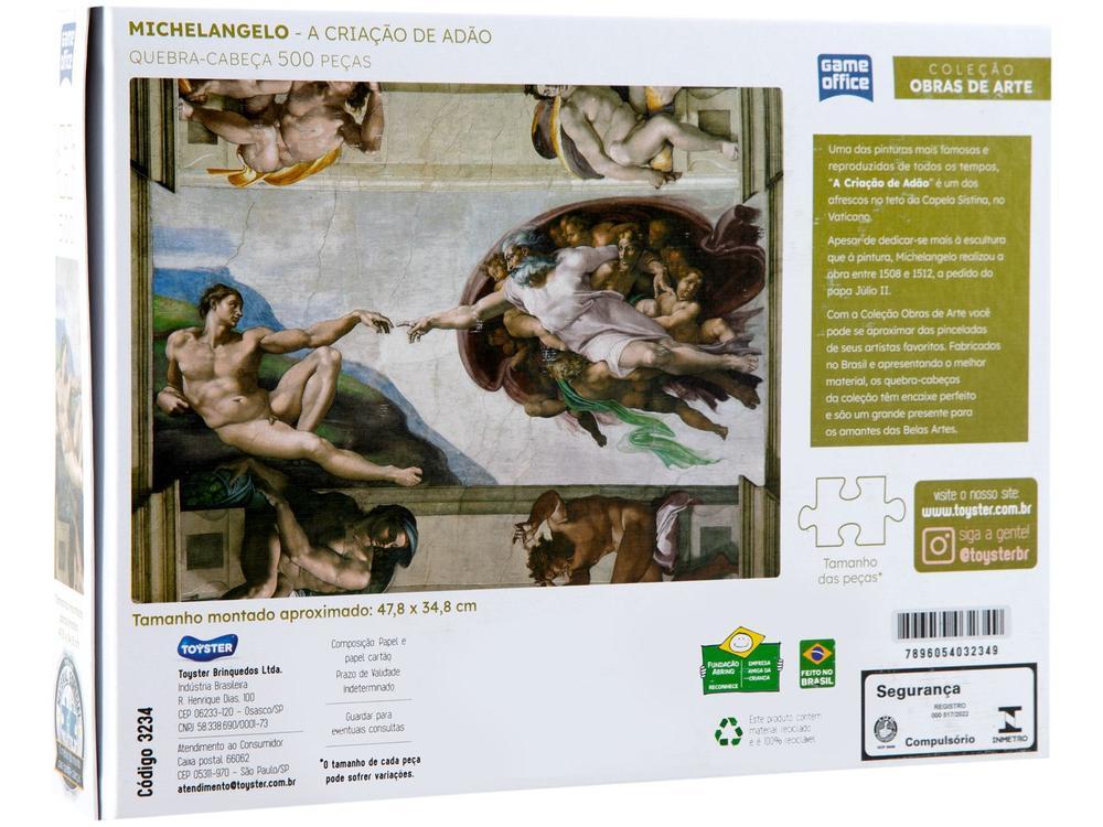 Quebra-cabeça 500 Peças Game Office Michelangelo - 7
