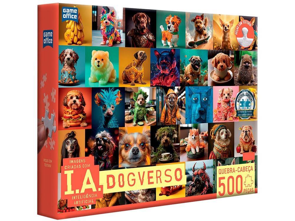 Quebra-cabeça 500 Peças Game Office IA Dogverso - 13