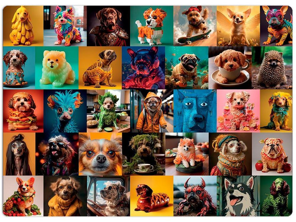 Quebra-cabeça 500 Peças Game Office IA Dogverso - 15