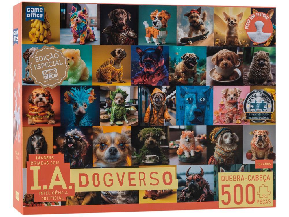 Quebra-cabeça 500 Peças Game Office IA Dogverso - 1