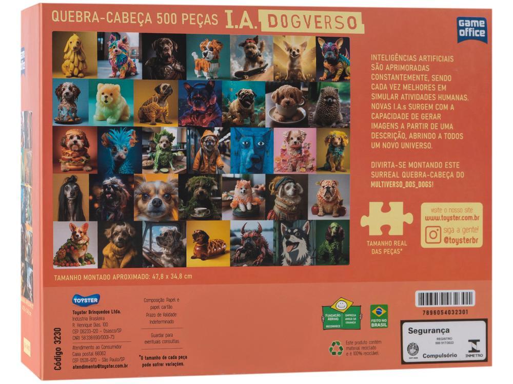 Quebra-cabeça 500 Peças Game Office IA Dogverso - 6