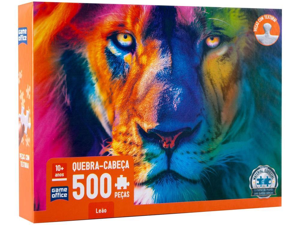 Quebra-cabeça 500 Peças Game Office Leão - 1