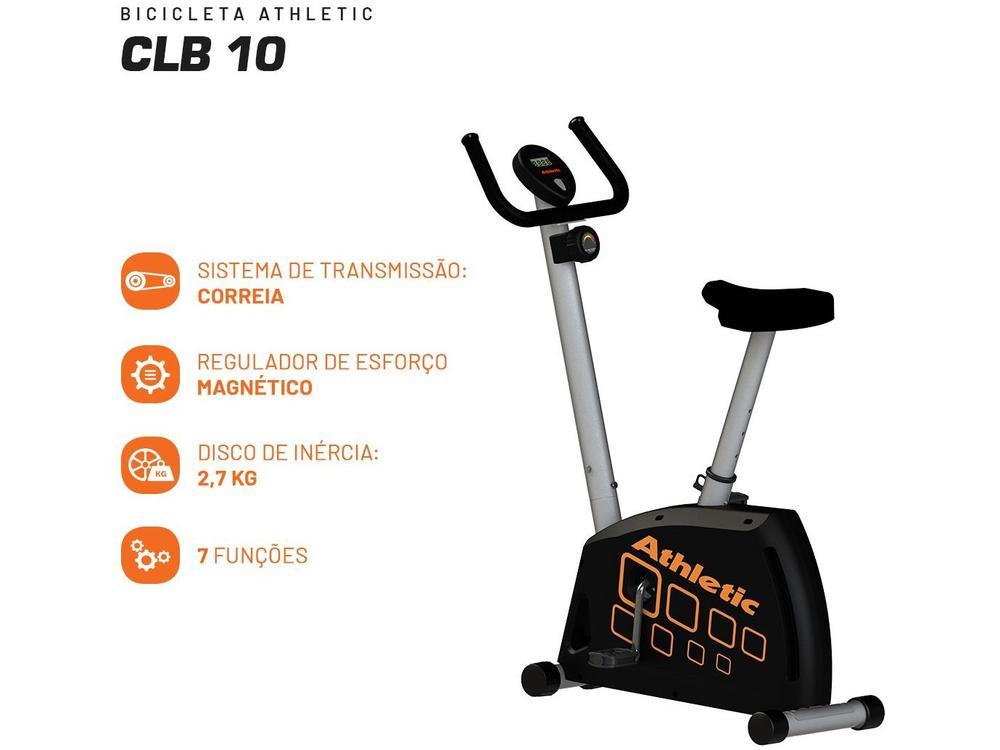 Bicicleta Ergométrica Athletic CLB 10 Magnética 150kg - 9