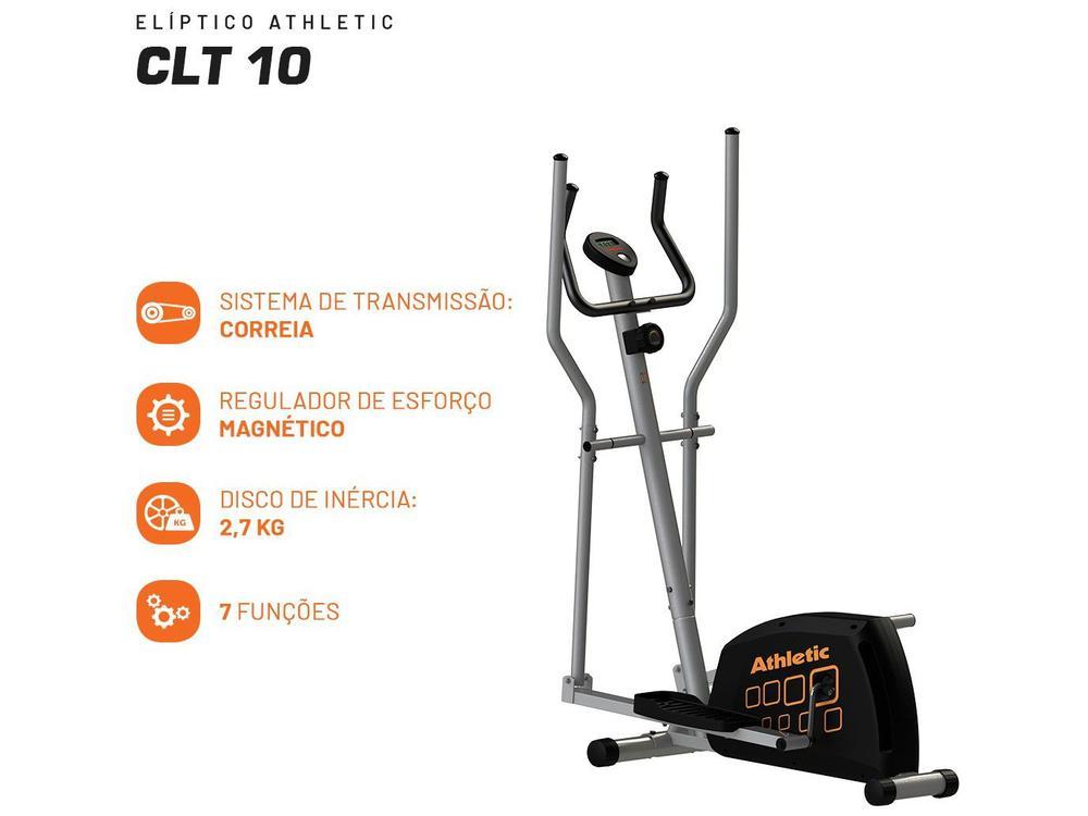 Elíptico Magnético Athletic CLT 10 8 Níveis de Esforço - 9