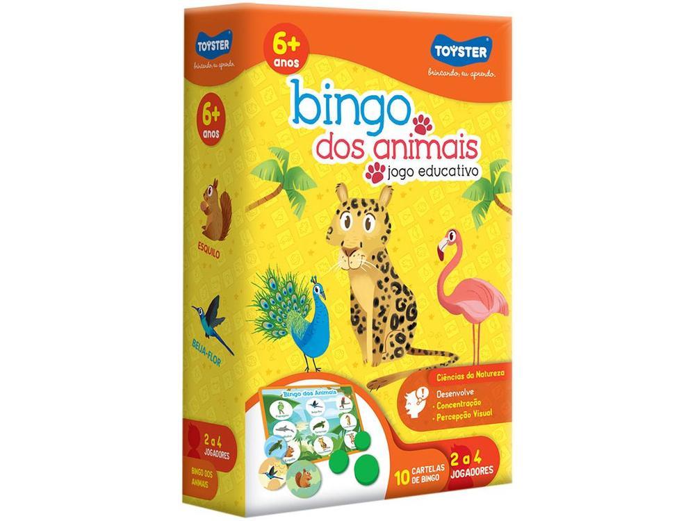 Jogo Bingo dos Animais Tabuleiro  - 7