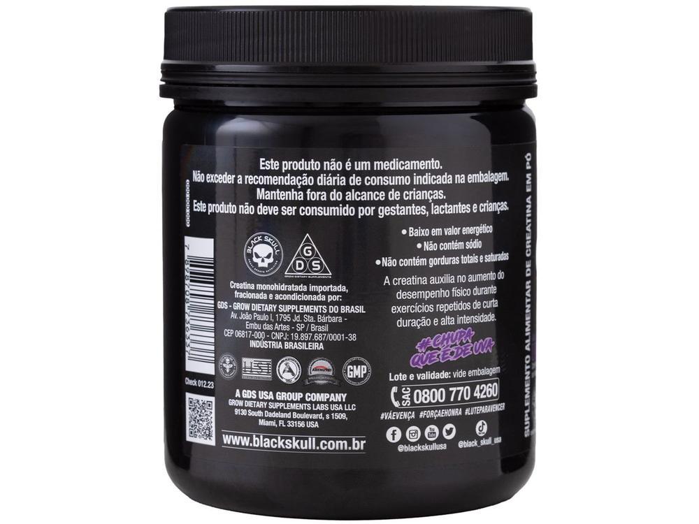 Creatina Mono-hidratada Black Skull Caveira Preta - 5