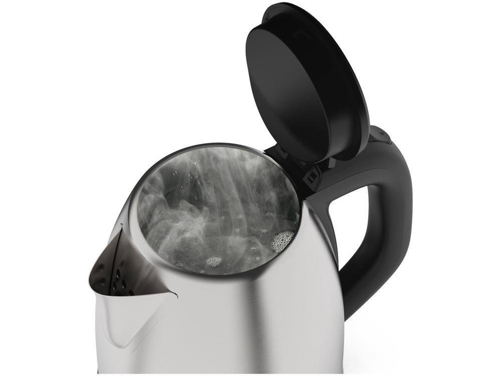 Chaleira Elétrica Cadence Mega Prata e Preto 1,9L - 8