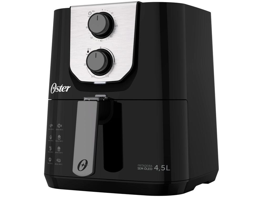 Air Fryer Oster Black Perform Preta com Timer 4,5L - 10