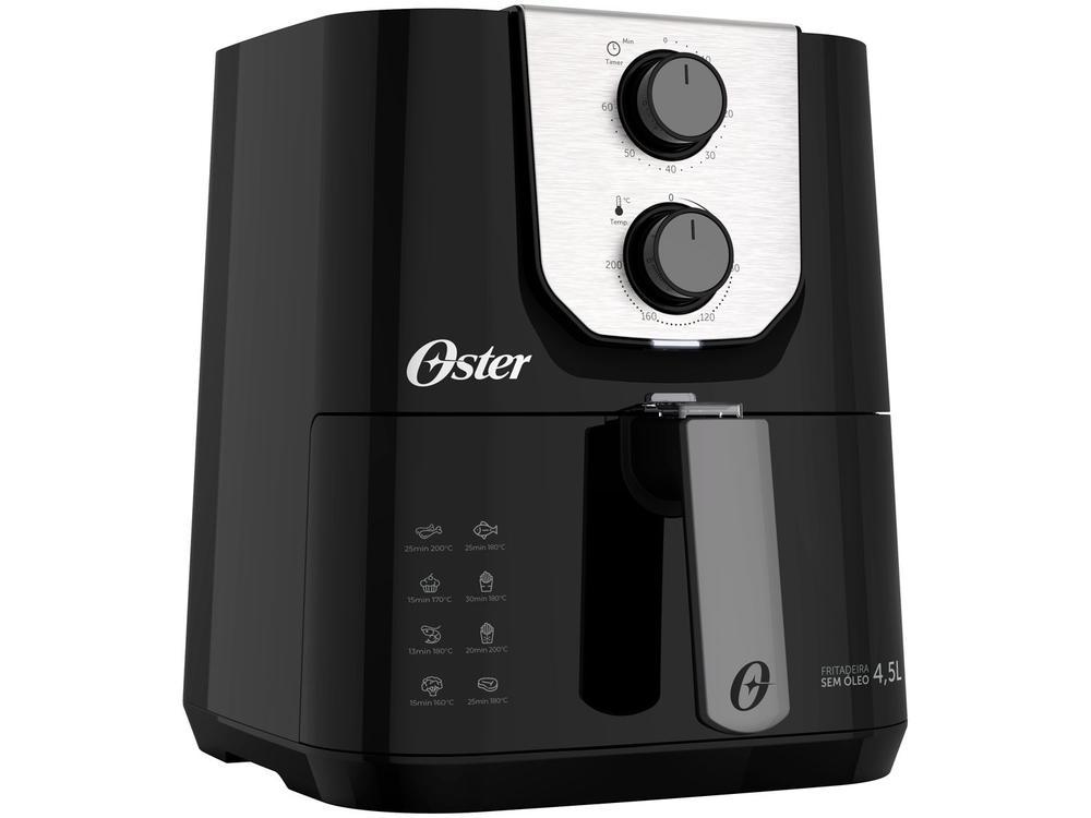 Air Fryer Oster Black Perform Preta com Timer 4,5L - 12
