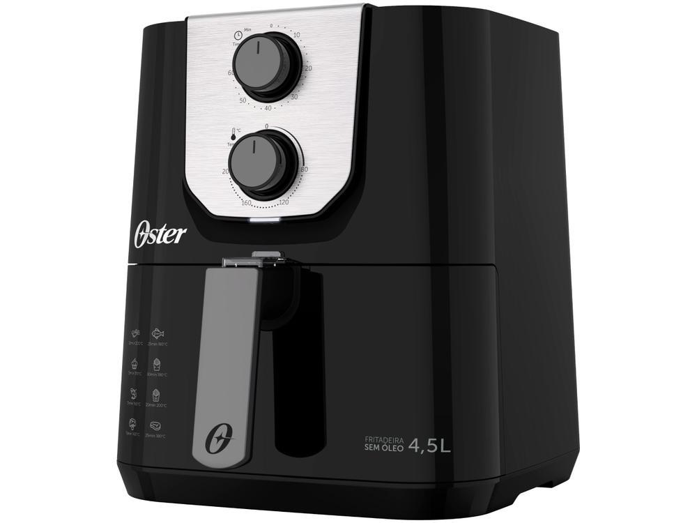 Air Fryer Oster Black Perform Preta com Timer 4,5L - 10