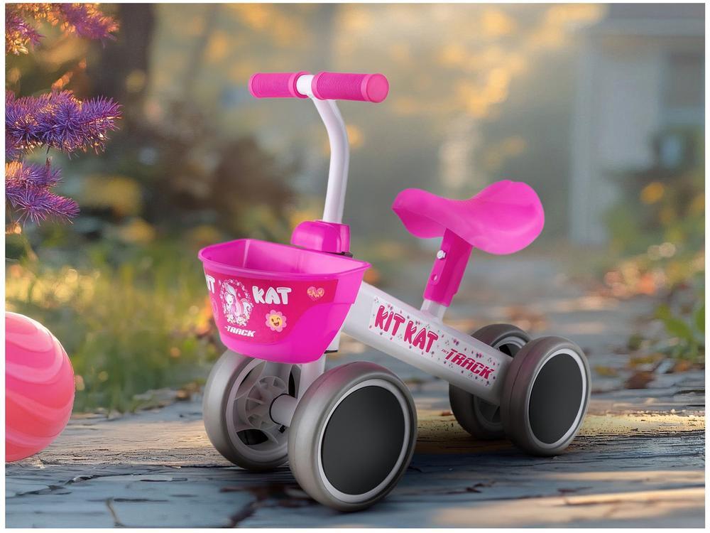 Bicicleta de Equilíbrio Infantil TK3 Track Kit Kat Branca e Pink - 2