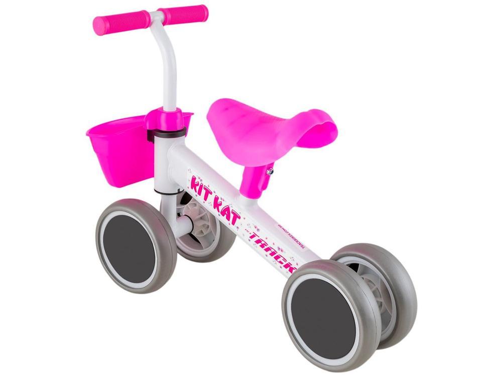 Bicicleta de Equilíbrio Infantil TK3 Track Kit Kat Branca e Pink - 4