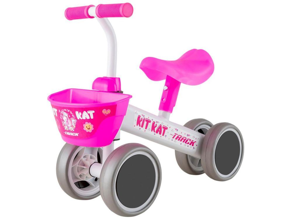 Bicicleta de Equilíbrio Infantil TK3 Track Kit Kat Branca e Pink - 5