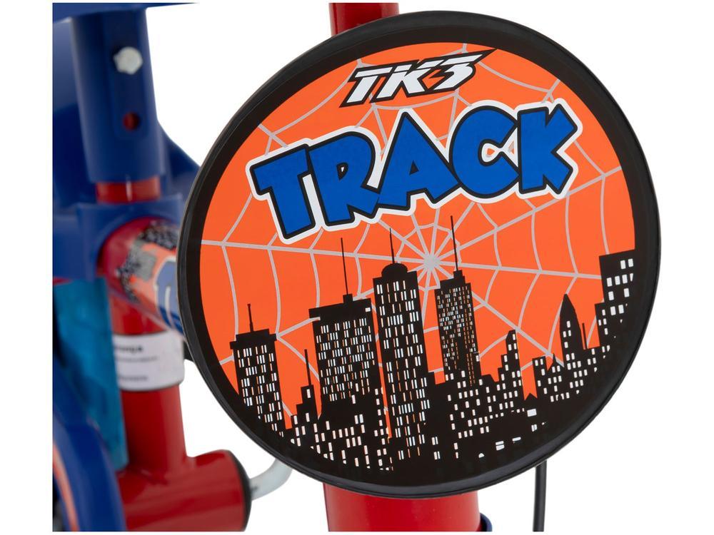Bicicleta Infantil Aro 12 TK3 Track Arco Íris Vermelho e Azul com Rodinhas - 17