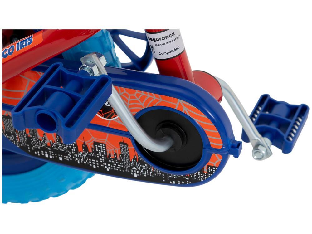 Bicicleta Infantil Aro 12 TK3 Track Arco Íris Vermelho e Azul com Rodinhas - 18